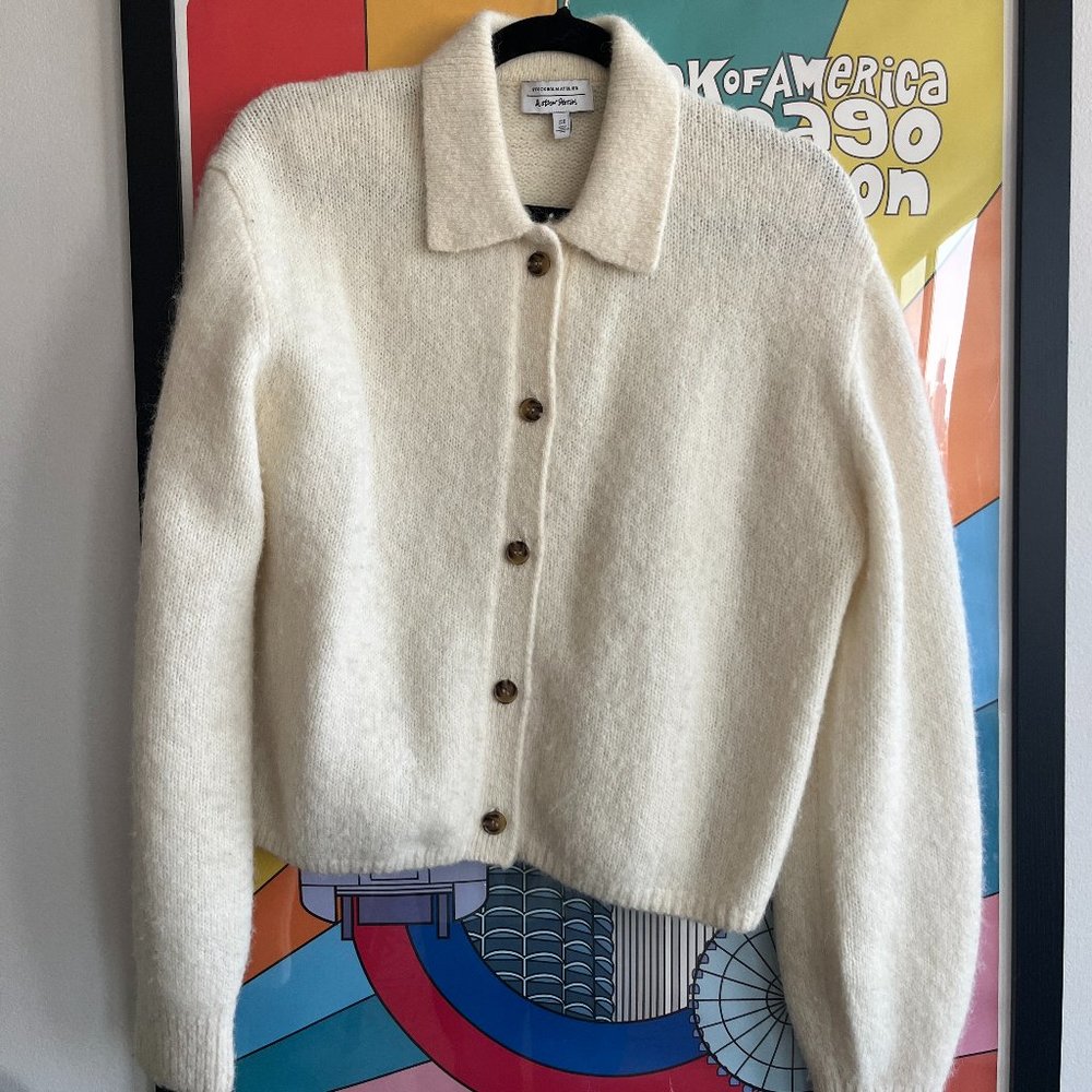 & Other Stories Cream Button Up Sweater